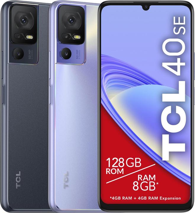 Image du produit Alcatel TCL 40SE Twlight pourpre (128 Go, Twilight Purple Purple, 6.75", Double SIM, 50 Mpx, 4G)