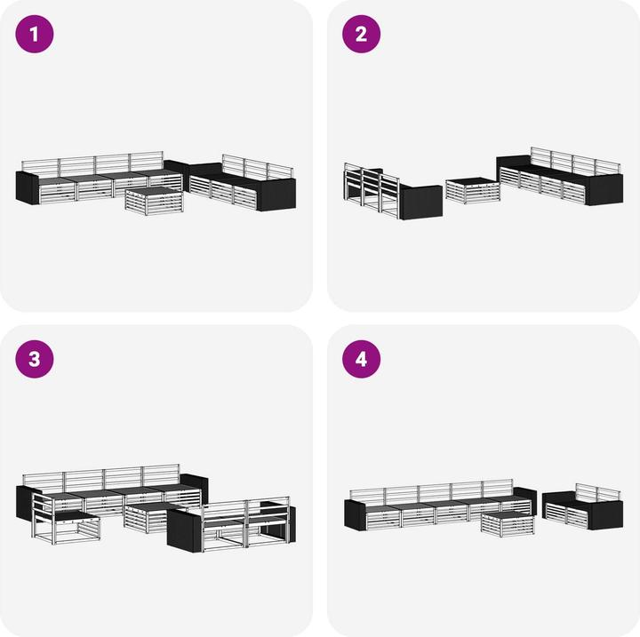 Produktbild vidaXL Outdoor-Sofa