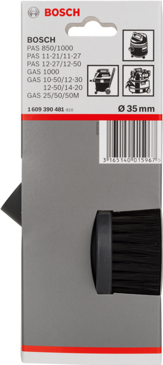 Actual product image Bosch Professional Zubehör Round suction brush for Bosch vacuum cleaners with 35 mm tubes