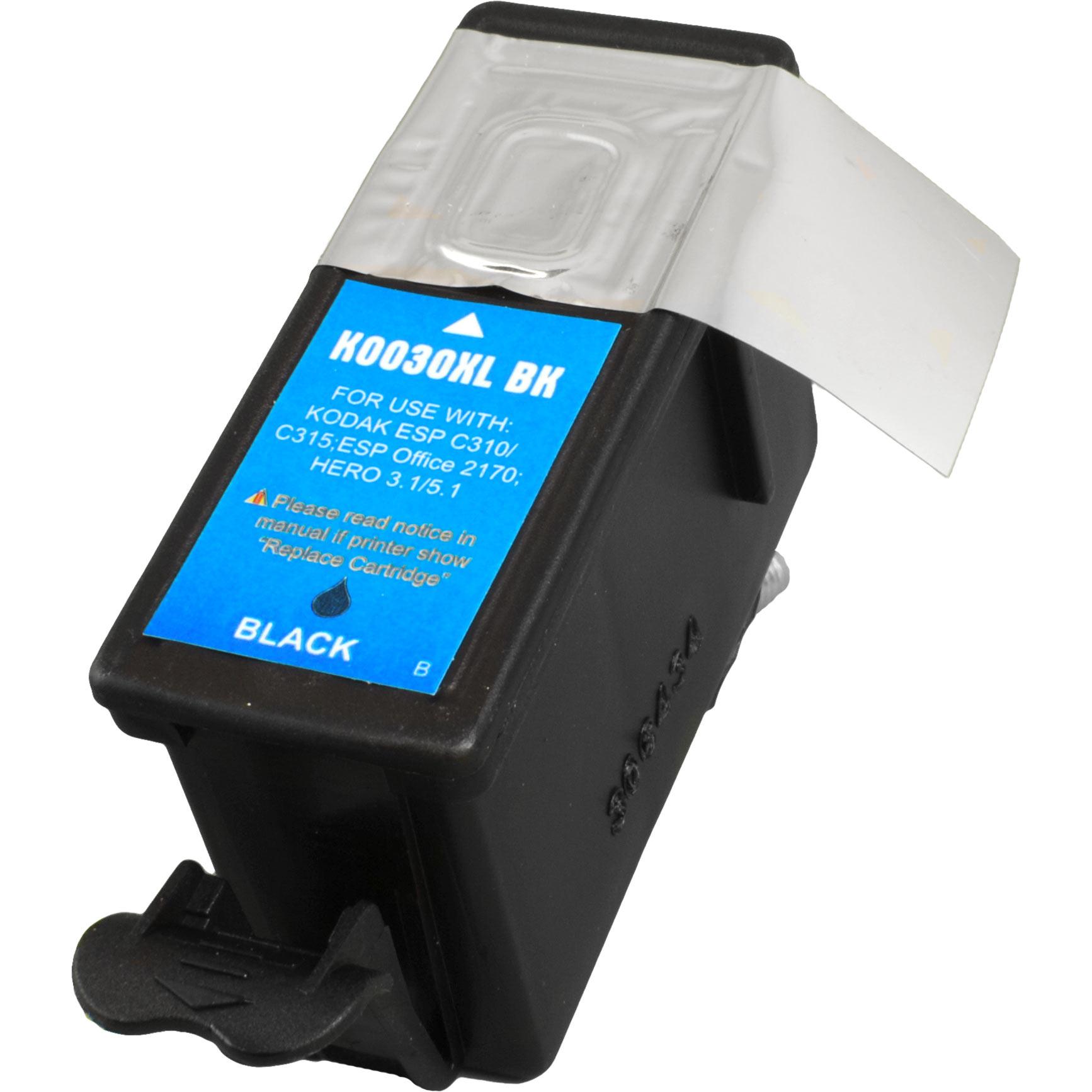 Ampertec, Druckerpatrone, Tinte ersetzt Kodak 3952363 30B XL schwarz (BK)