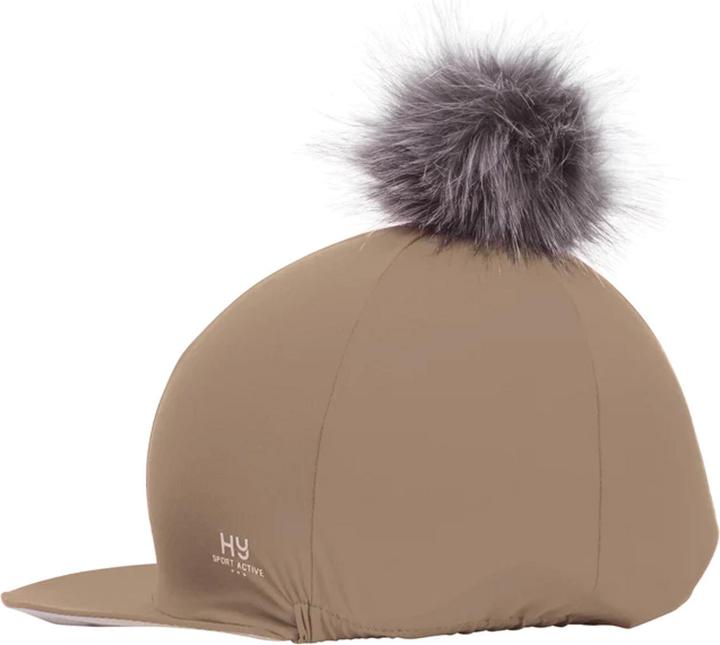 Actual product image Hy Equestrian Pom pom helmet cover