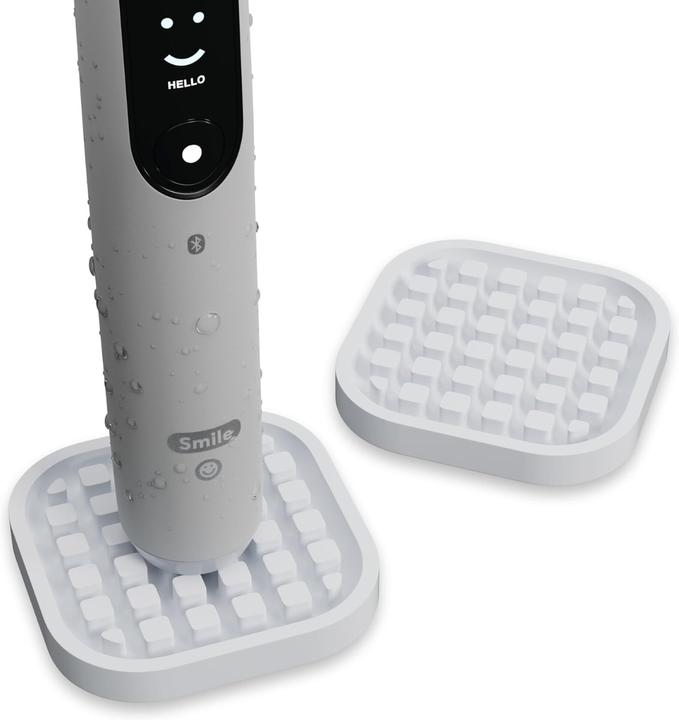 Produktbild Qikfresh Zahnbürsten Untersetzer Weiss 2er Set (Zahnbürstenhalter)