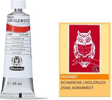 Image du produit Schmincke Encre linogravure rouge carmin (Carmin, 35 ml)