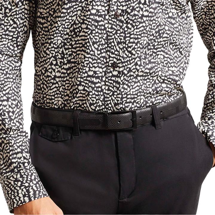 Actual product image Ted Baker Checkinn House Checked Leather Belt