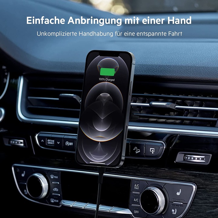 Actual product image Belkin Magnetic Wireless Car Charger with MagSafe