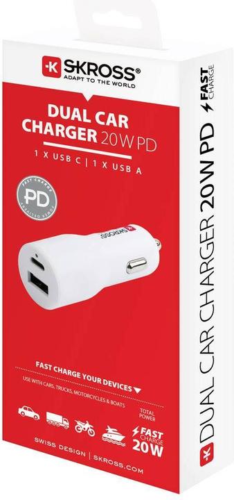 Produktbild Steffen Ladeadapter 1xUSB A+C 12W+20W