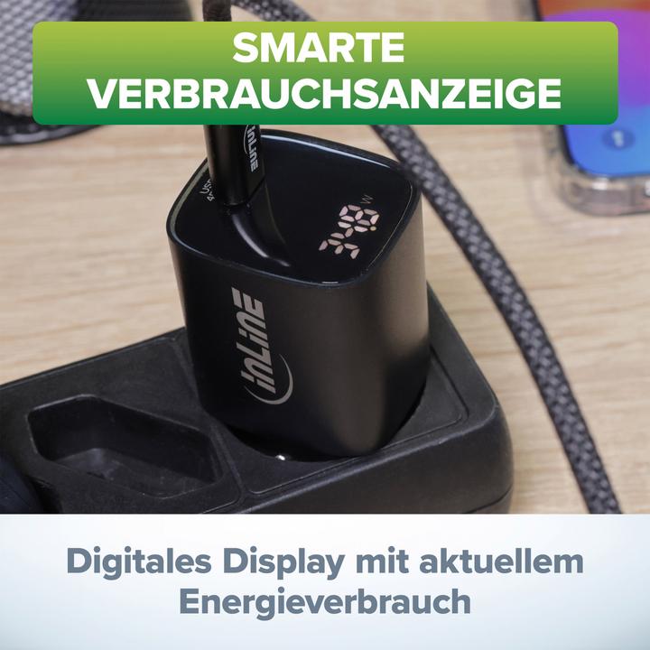 Image du produit InLine Alimentation USB PD, chargeur GaN, 1 port, USB-C, 45W, avec écran, noir (45 W, 1 portion)