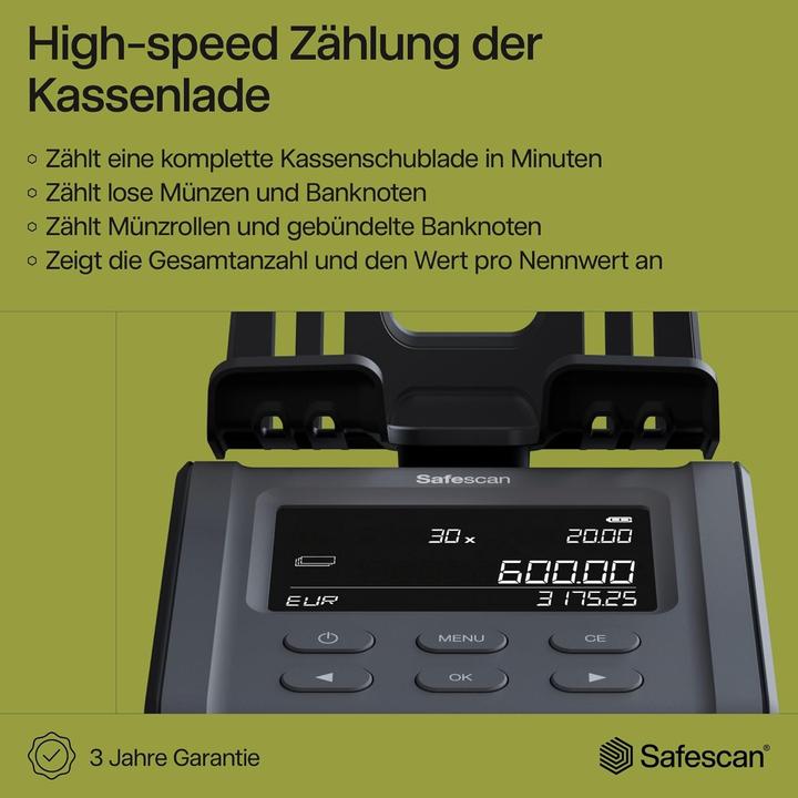 Actual product image Safescan Geldwaage 6165 (G3) (Coin counter, Bank note counter)