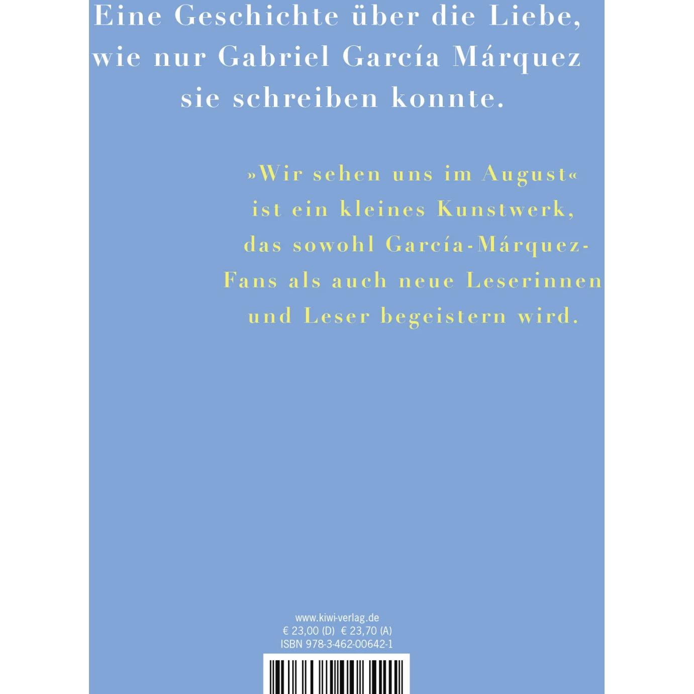 Thumbnail - Wir sehen uns im August, Belletristik von Dagmar Ploetz, Gabriel García Márquez