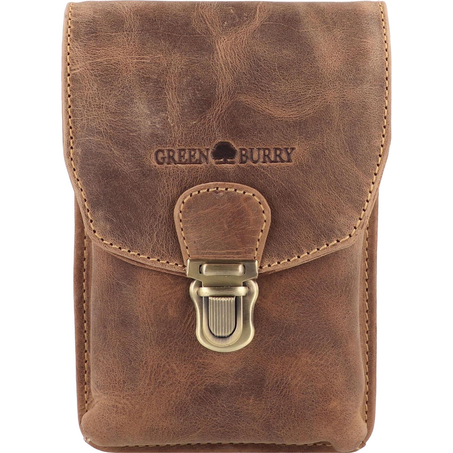 Thumbnail - Greenburry, Bauchtasche, Vintage Gürteltasche Leder 11 cm, Braun