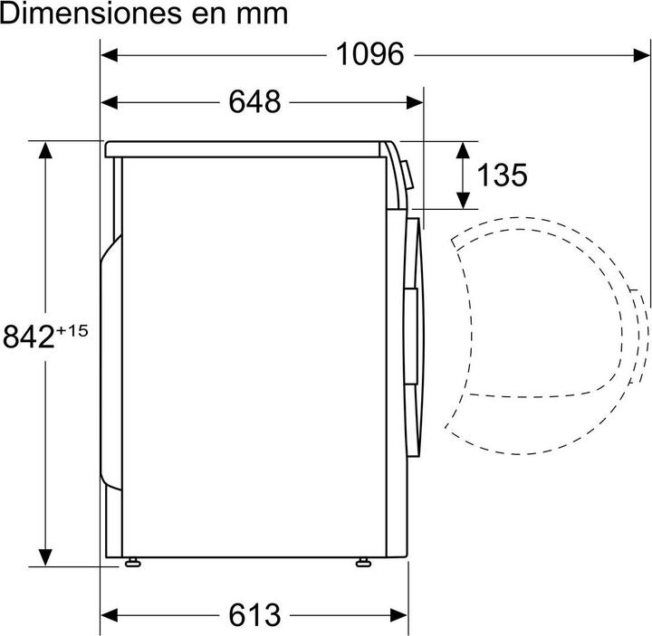 Actual product image Bosch Hausgeräte WQG235D1ES (8 kg, Right)