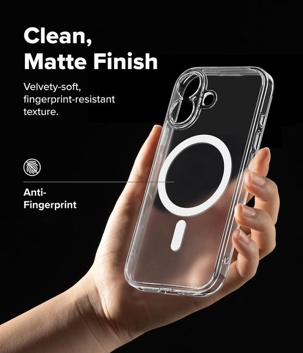 Produktbild Ringke Fusion Magnetisches Magsafe Iphone 17 Matte Klar (Apple iPhone 17)