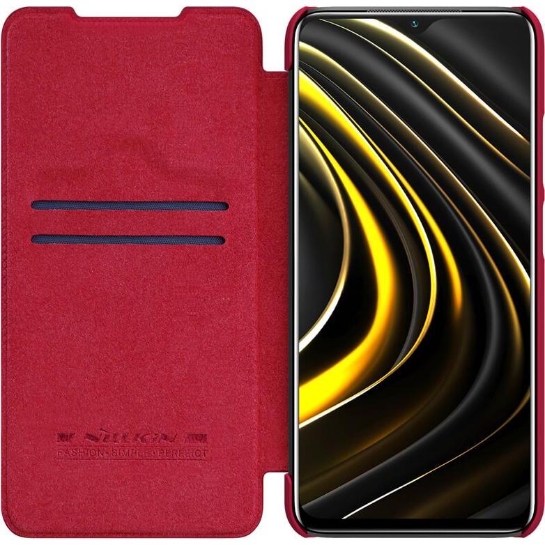 Thumbnail - Nillkin Qin Series (Xiaomi Poco M3), Smartphone Hülle, Braun