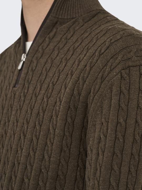 Image du produit Only & Sons Onsloui Reg 12 Cabel Half Zip Knit Noos (XS)