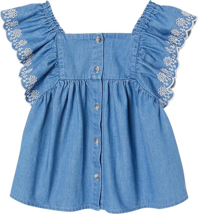 Immagine prodotto Vertbaudet Jeansbluse Mädchen mit Volants (104, 98)