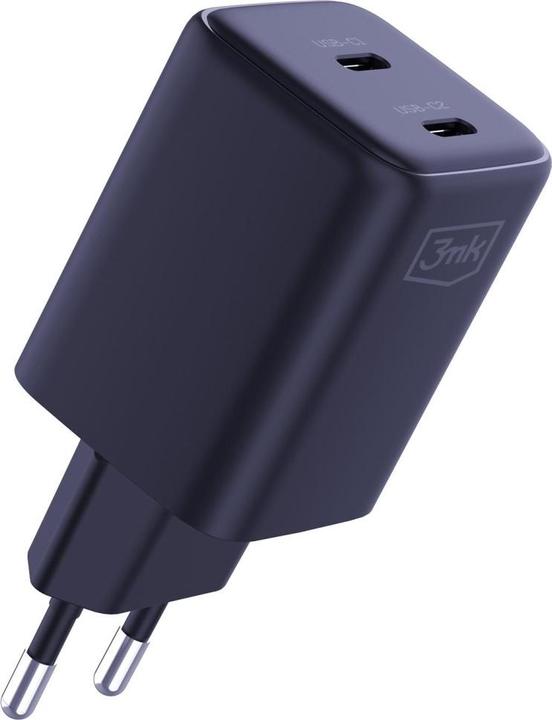 Actual product image 3MK Ładowarka sieciowa Hyper Charger PD 45W GaN QC4+ PPS 2C Super-Fast Charge 2.0 czarny (45 W)
