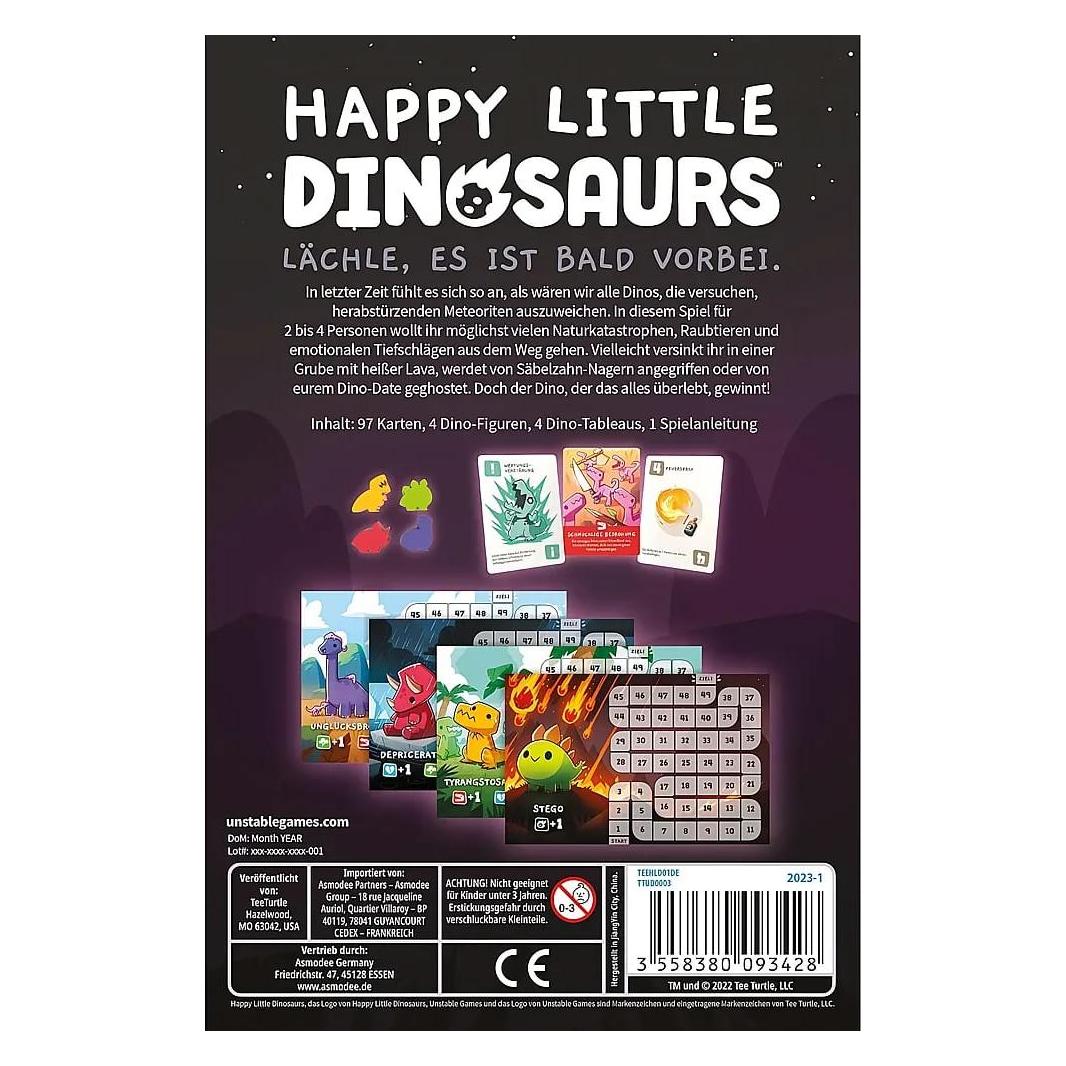 Happy Little Dinosaurs – Espansione Problemi Puberali (Tedesco) – Gioco Di Carte Con 54 Carte, 2-4 Giocatori, 8+ Anni, 30-60 Minuti