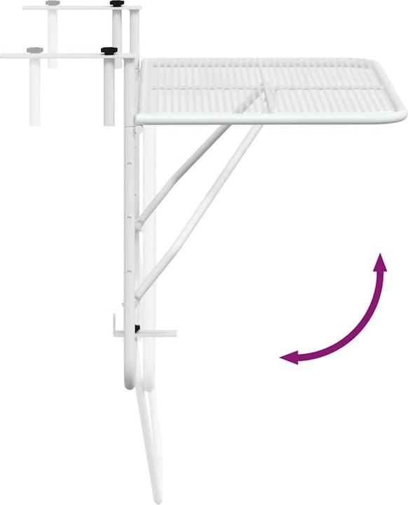 Produktbild vidaXL Balkontisch (60 x 40 x 65 cm)