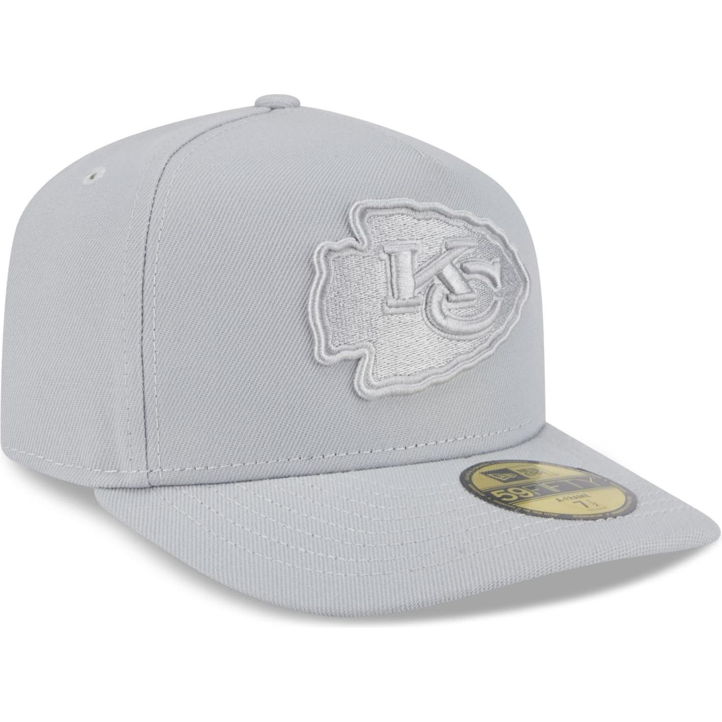 New Era, Herren, Cap, 59Fifty A-Frame Cap - Kansas City Chiefs - 7 1/2, Grau, (7 1/2)
