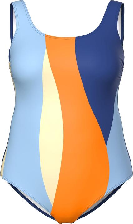 Produktbild Ulla Popken Badeanzug, Colorblocking, ohne Softcups, Rundhals (62)