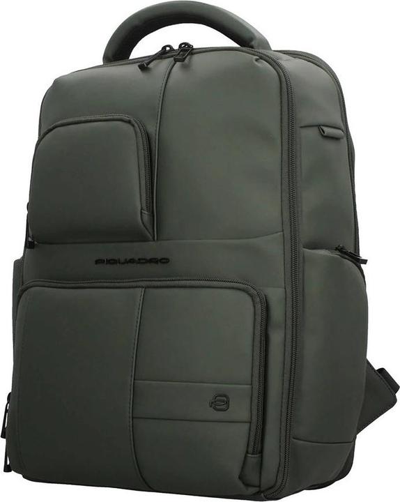 Actual product image Piquadro Laptoprugzak / Werktas / Rugtas - Dames - 15.6 inch - Leer - W129W Special - Groen