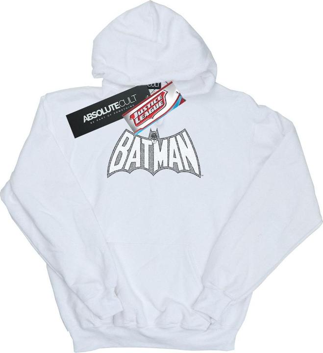 Actual product image Womens/Ladies Batman Retro Crackle Logo Hoodie (XXL)