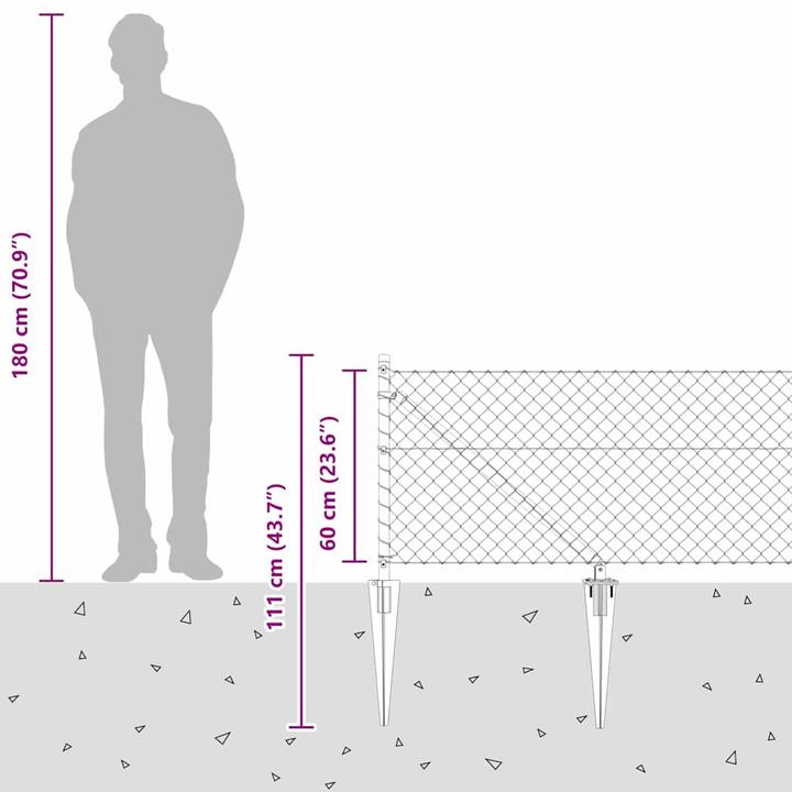 Produktbild vidaXL Zaunpfosten