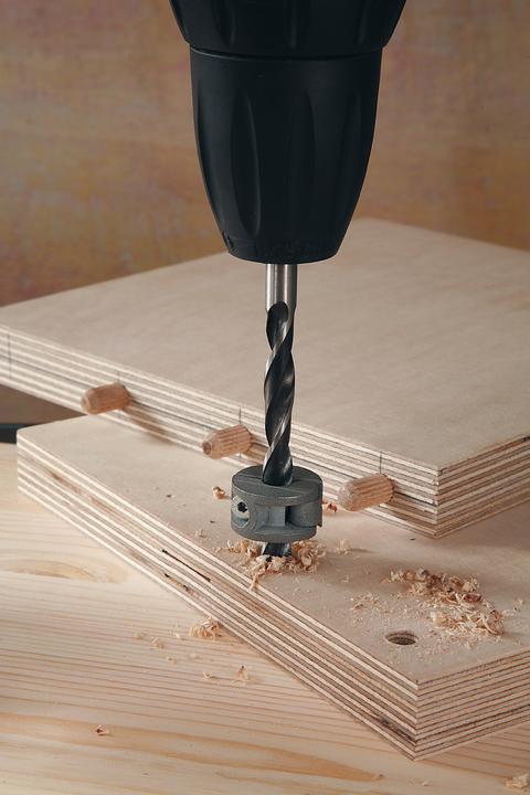 Actual product image wolfcraft wolfcraft 1 Univ.-Tiefenstopp-Set 3-tlg. ø6,8,10mm (6, 8, 10 mm)