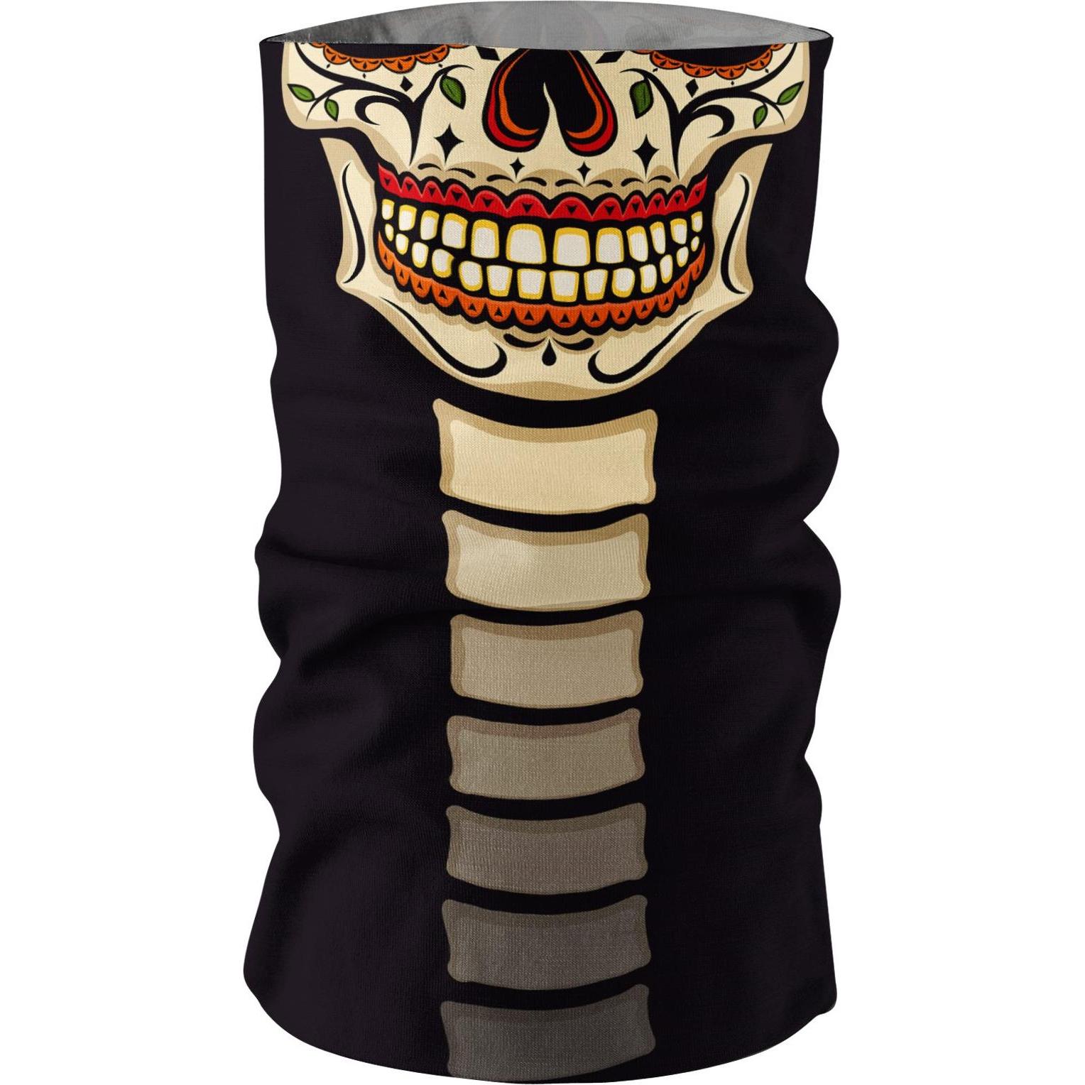 Maskworld, Herren, Sturmhaube + Halsschlauch, Schlauchschal Senor Muerte, Schwarz
