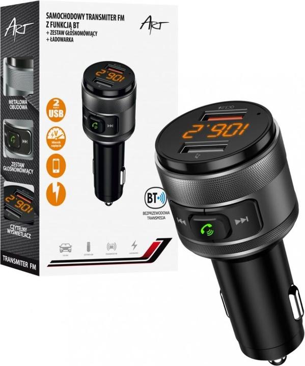 Image du produit Art FM MP3 transmetteur voiture avec BT, USB FM-57