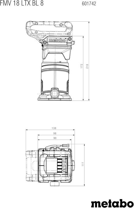 Produktbild Metabo FMV 18 LTX BL 8