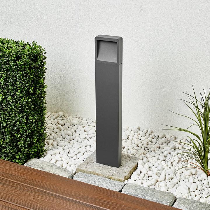 Actual product image Lucande Leya outdoor garden light H65 Graphite (243 lm, IP54)