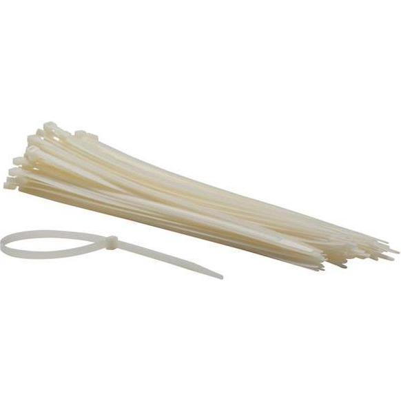 Velleman, Kabelbinder, NYLON-KABELBINDER-SET - 7.6 mm x 400 mm - weiss (100-tlg.) (400 mm, 100 Stk.)