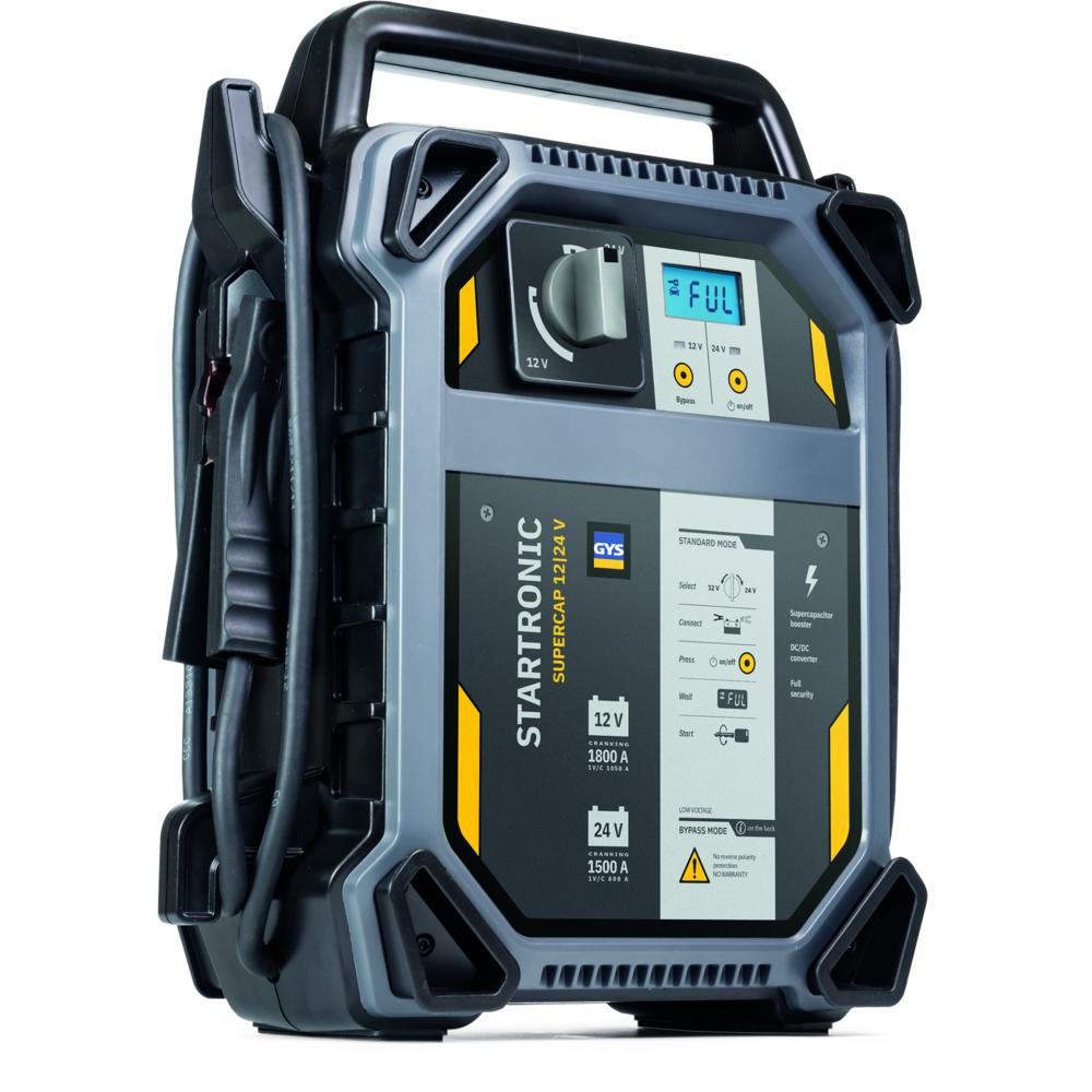 GYS, Avviatore di emergenza, STARTRONIC SUPERCAP 12/24 V 082816 Schnellstartsystem 12 V, 24 V