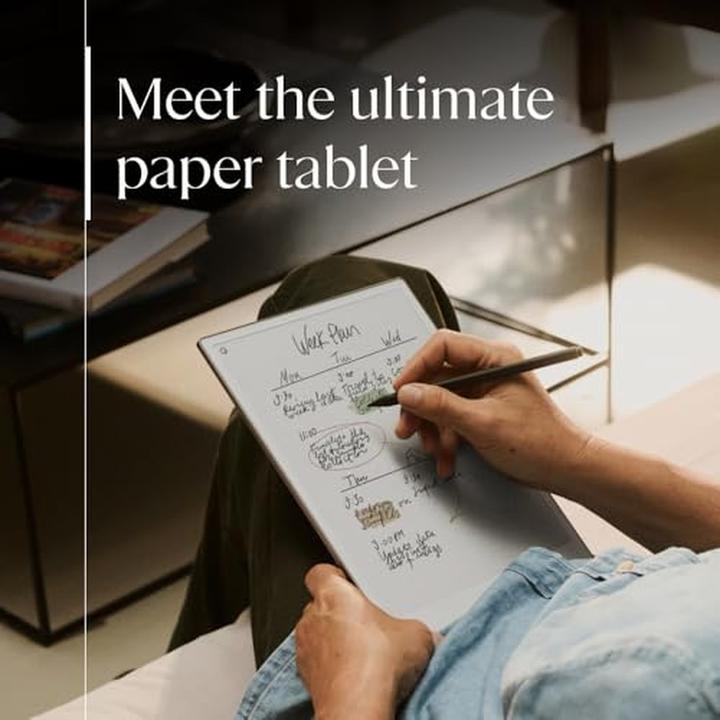 Image du produit reMarkable Paper Pro met Book Case Leer Zwart (RM83C-1005NW) (11.80", 64 Go, Noir)