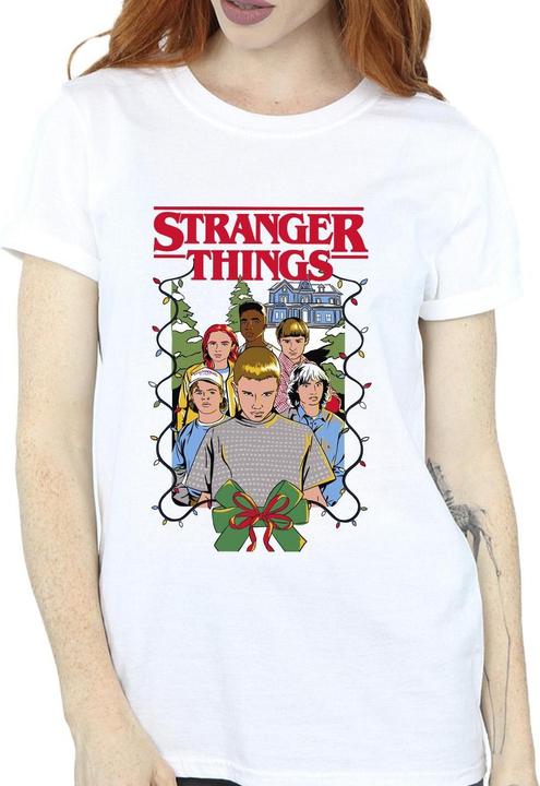 Immagine prodotto Netflix Stranger Things Christmas Poster Maglietta Ampia Donna (XXL)