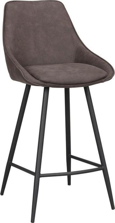 Actual product image Rowico Sina bar stool, dark grey microfibre