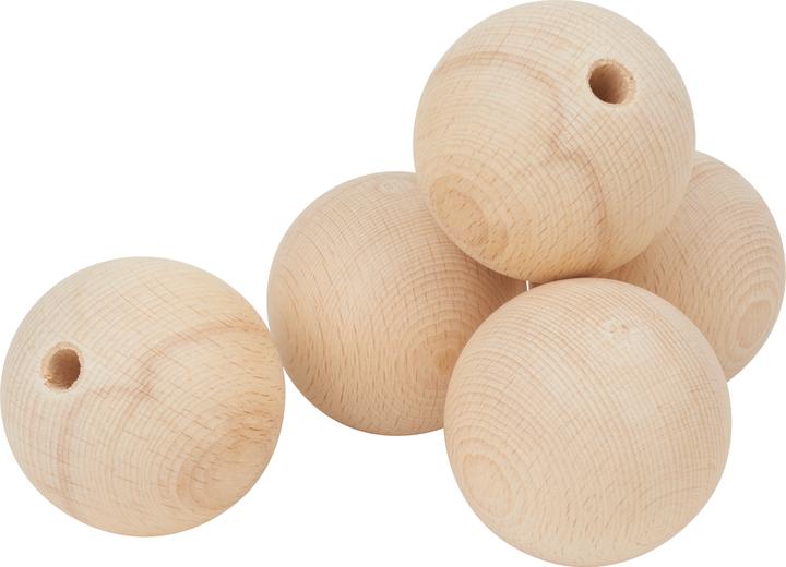 Produktbild VBS Holzkugeln halbgebohrt "Ø 70 mm"