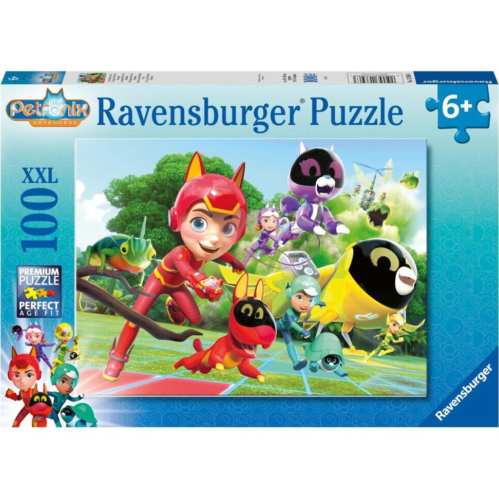 Ravensburger Kinderpuzzle 13396 - Das Petronix-Team - 100 Teile XXL Petronix Puzzle für Kinder ab 6 (100 Teile)