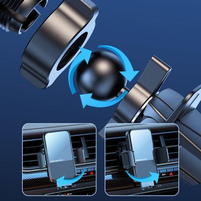 Produktbild Joyroom Magnetic car holder JR-ZS2948 with Qi induction charger (black)