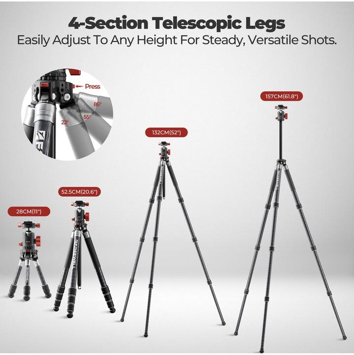 Actual product image Freewell Real Multi-Tripod 5-in-1 (Carbon)