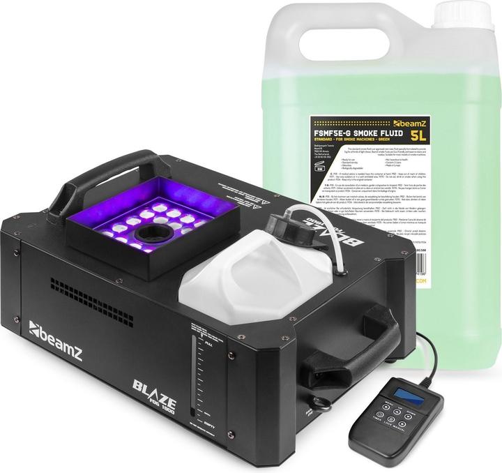 Produktbild BeamZ BLAZE1800 rookmachine - horizontale en verticale rook - met 24x 4W RGBA LEDâ€™s -