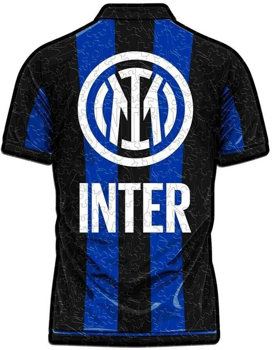 Actual product image Iconic FC Inter Milan - Jersey - Wooden Puzzle Size S (150 pieces) (150 pieces)