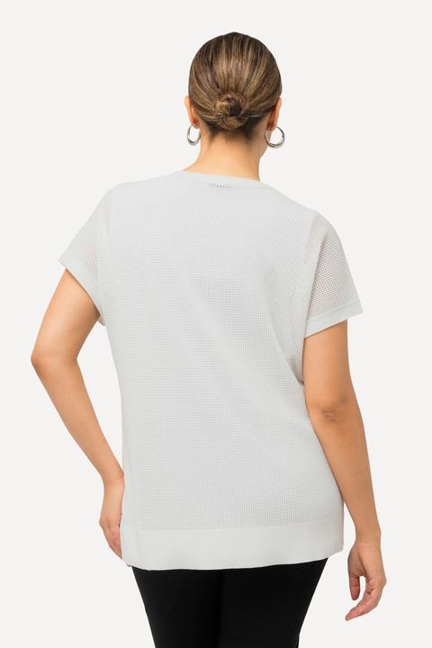 Immagine prodotto Ulla Popken Maglione dal taglio oversize e smanicato con scollo a V (58)