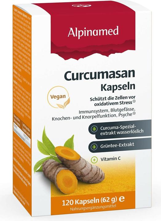 Actual product image Alpinamed Curcumasan Capsules (120 Piece, Capsules, 100 g)