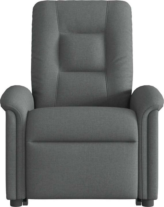 Actual product image vidaXL Electric massage chair with stand-up aid dark grey fabric