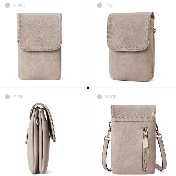 Produktbild Only-Bags.Store Handy Umhängetasche Leder, Handy Umhängetasche, Handytasche mit Geldbörse zum Umhängen