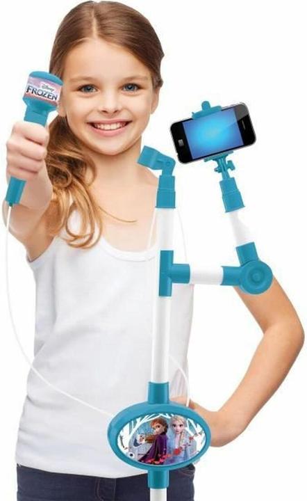 Actual product image Lexibook Frozen microphone with luminous stand, built-in speaker, sound effects
