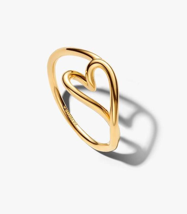 Actual product image Pandora Organically Shaped Heart Small Ring (52)