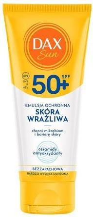 Actual product image Lirene Dax Sun Protective Emulsion For Sensitive Skin Spf50 100ml (SPF 50, 100 ml)
